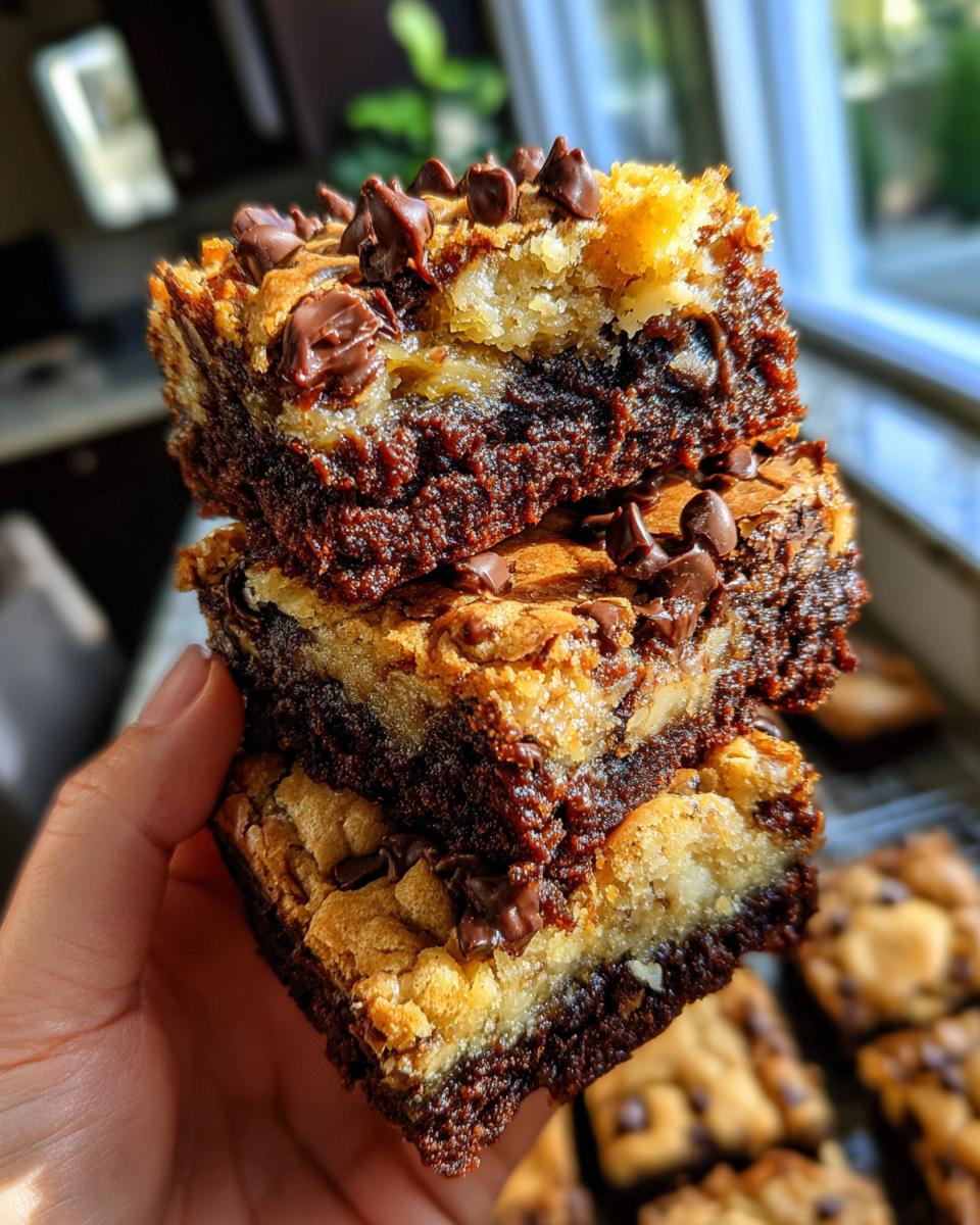 Brookie (Brownie + Cookie) Bars - detail 1