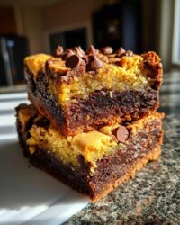 Brookie (Brownie + Cookie) Bars