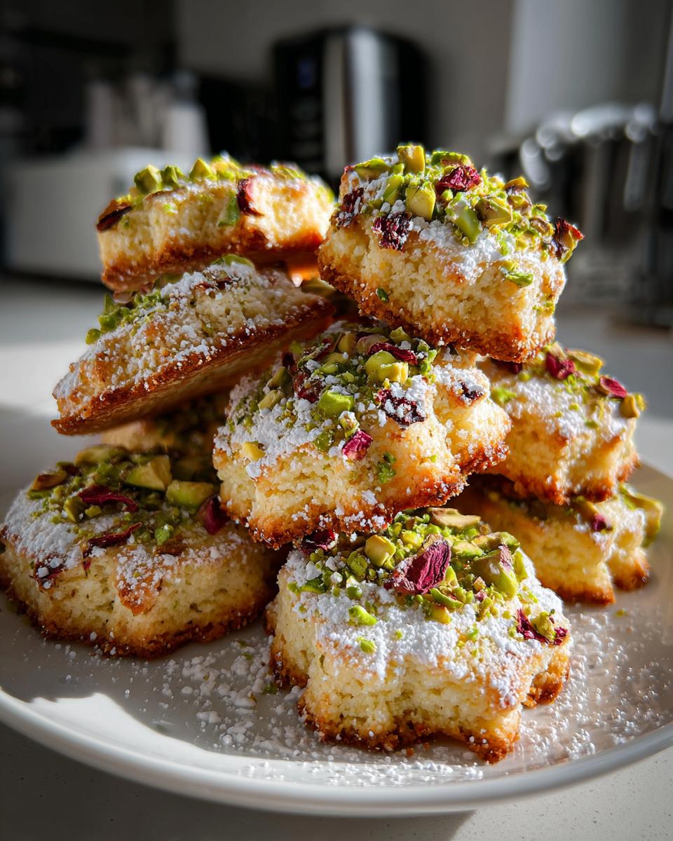 Cardamom Rose Shortbread