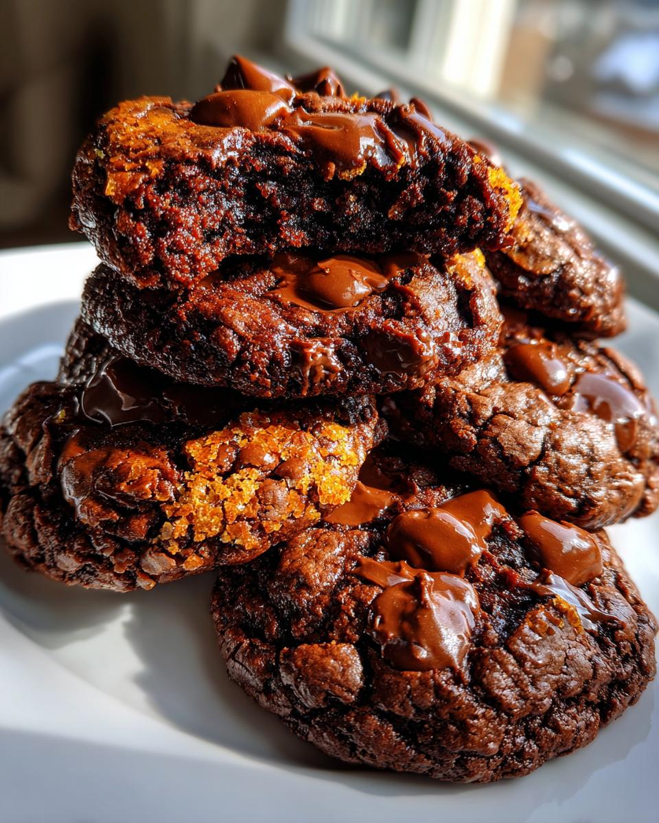 Chili Chocolate Fudge Cookies
