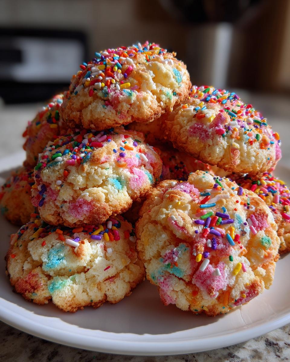 Cotton Candy Cloud Cookies