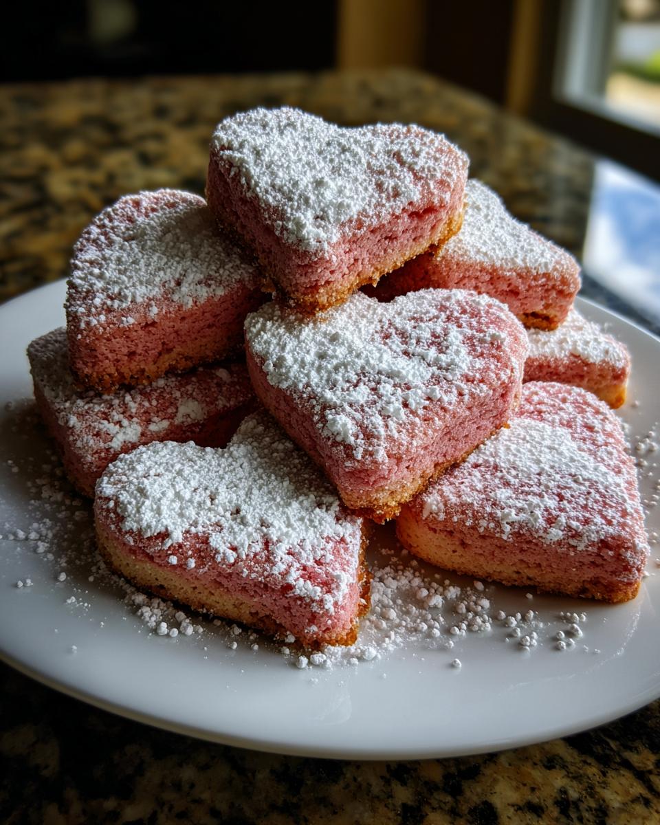 Pink Velvet Heart Cookies - detail 1