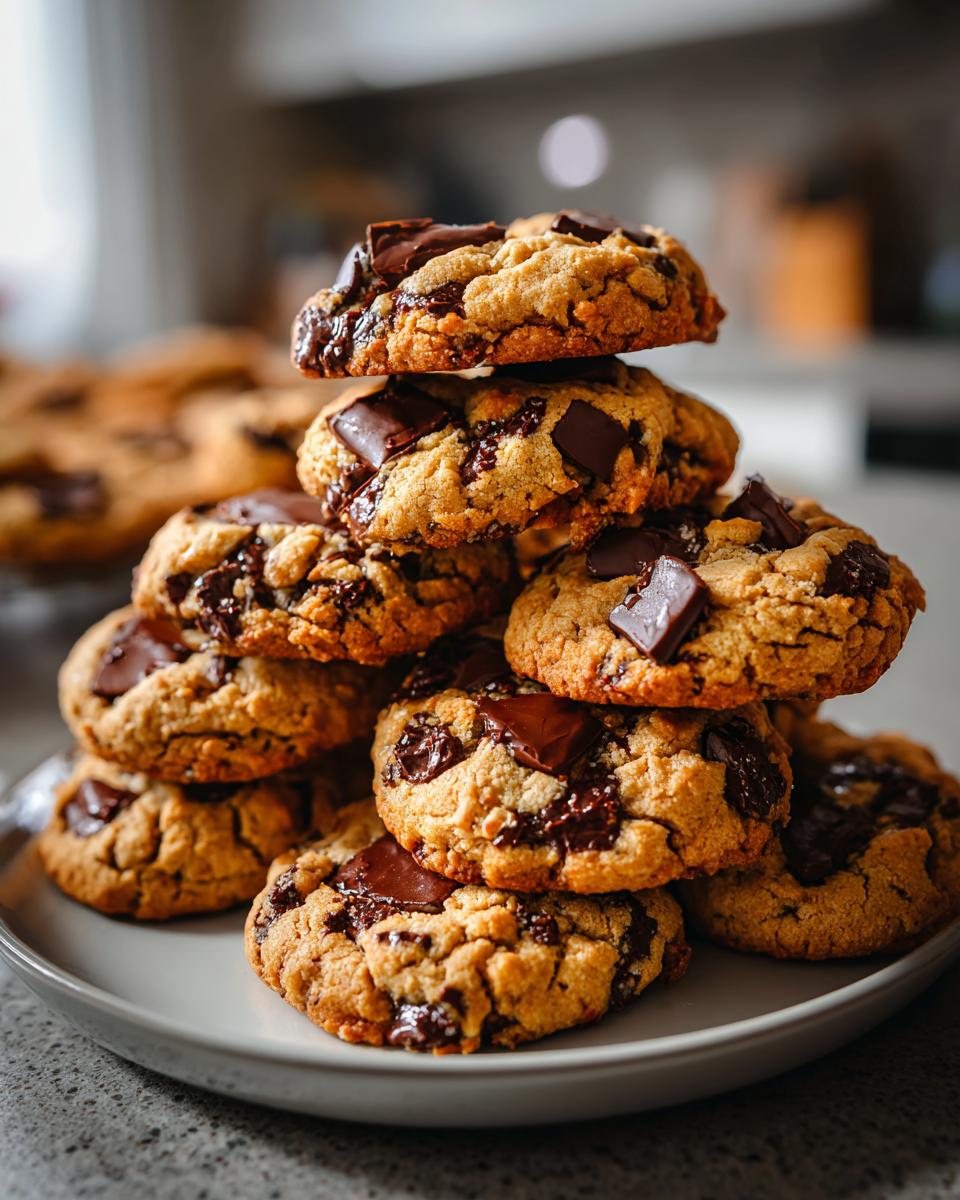Vegan Tahini Chocolate Chip Cookies - detail 2