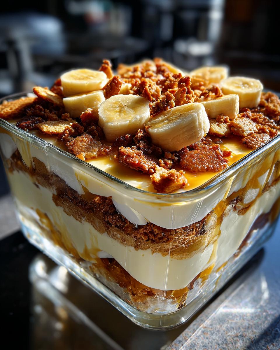 banana pudding with chessman cookies - detail 1