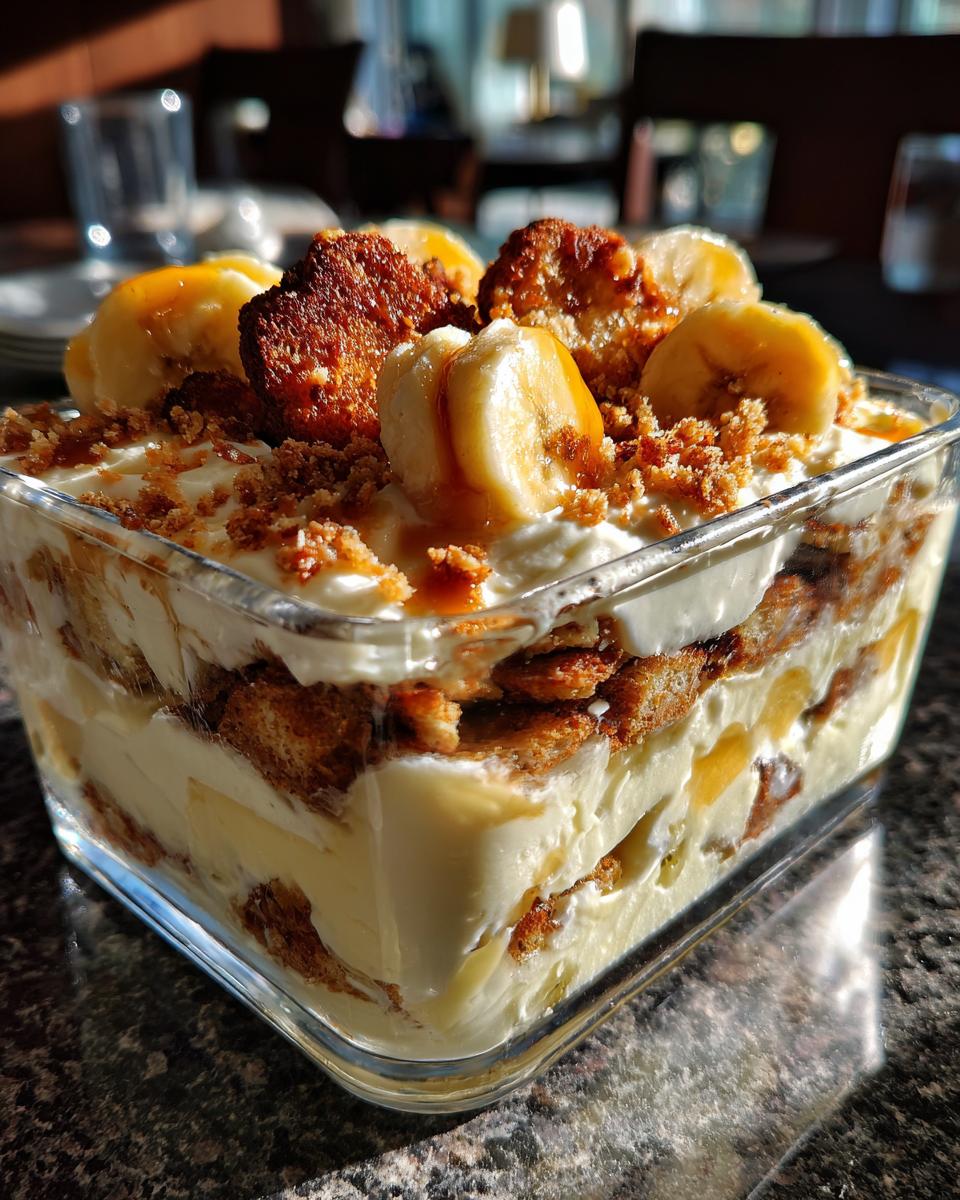 banana pudding with chessman cookies - detail 2