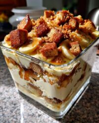 banana pudding with chessman cookies