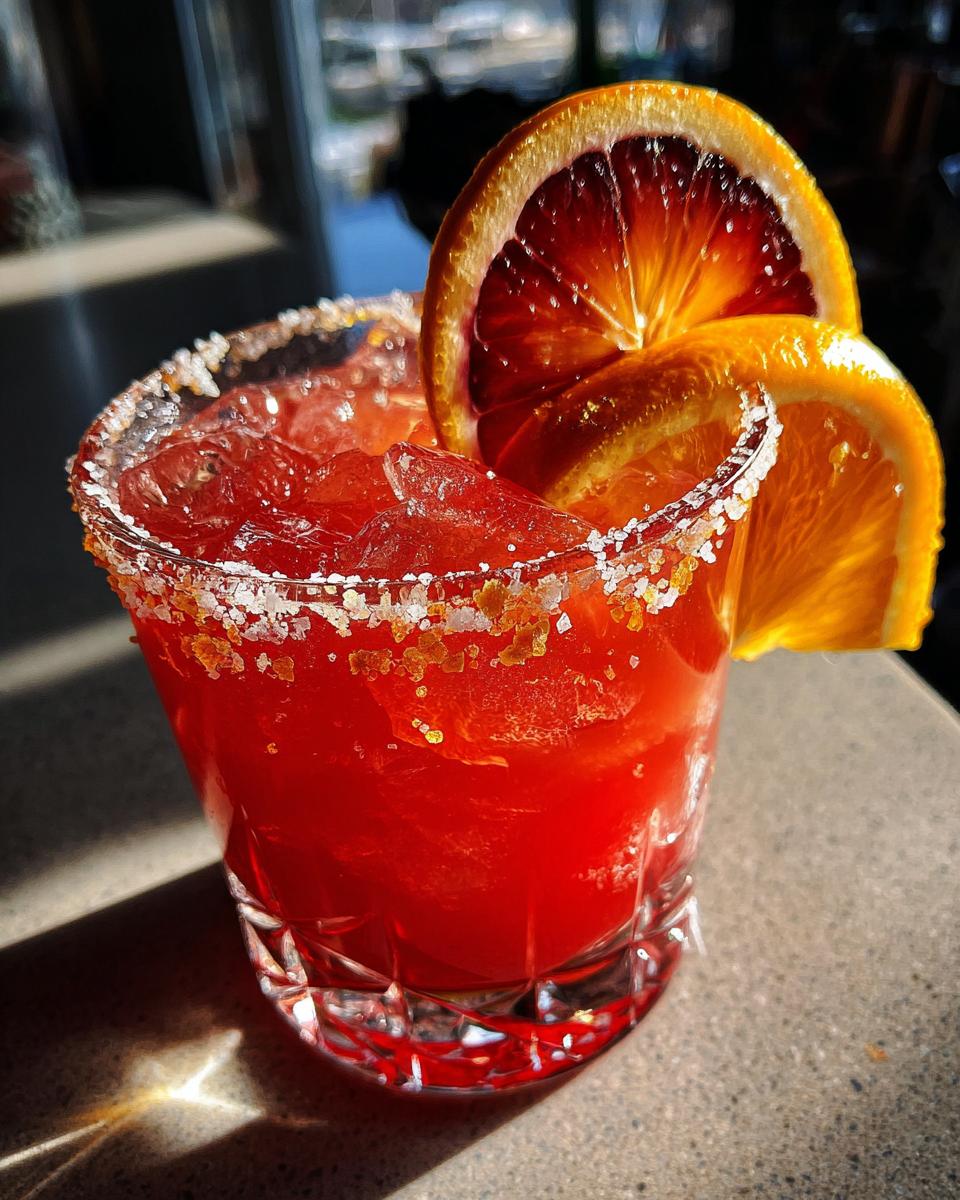 blood orange margarita cocktail recipe - detail 2