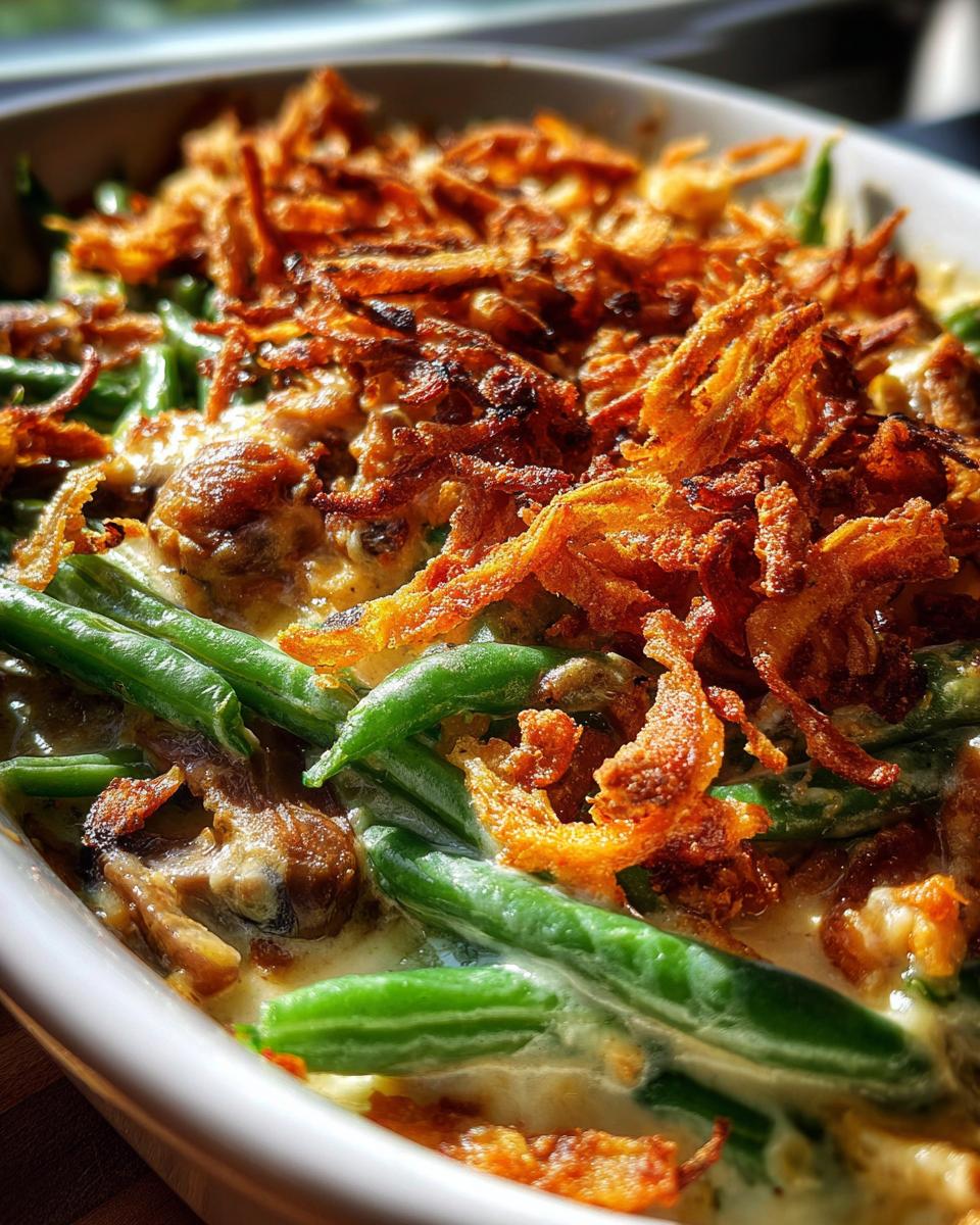 campbell's green bean casserole - detail 1