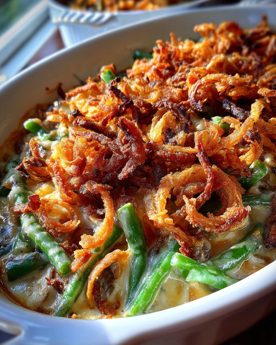 campbell's green bean casserole - detail 2