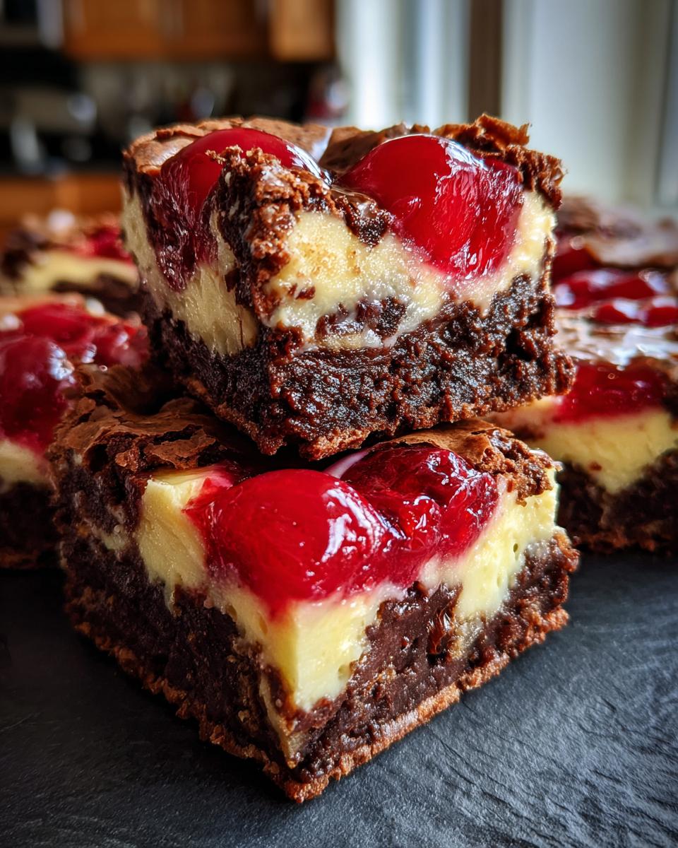 cherry cheesecake brownies easy