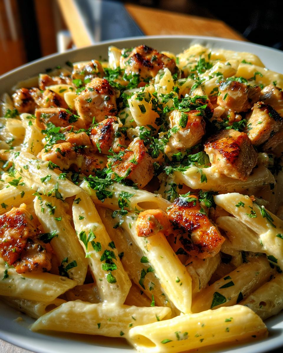 chicken pasta creamy - detail 1