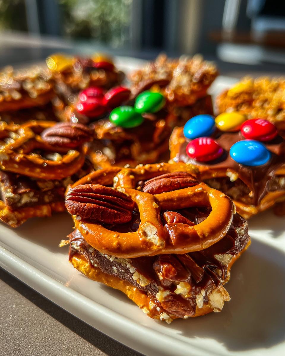 christmas rolo pretzel sandwiches - detail 1