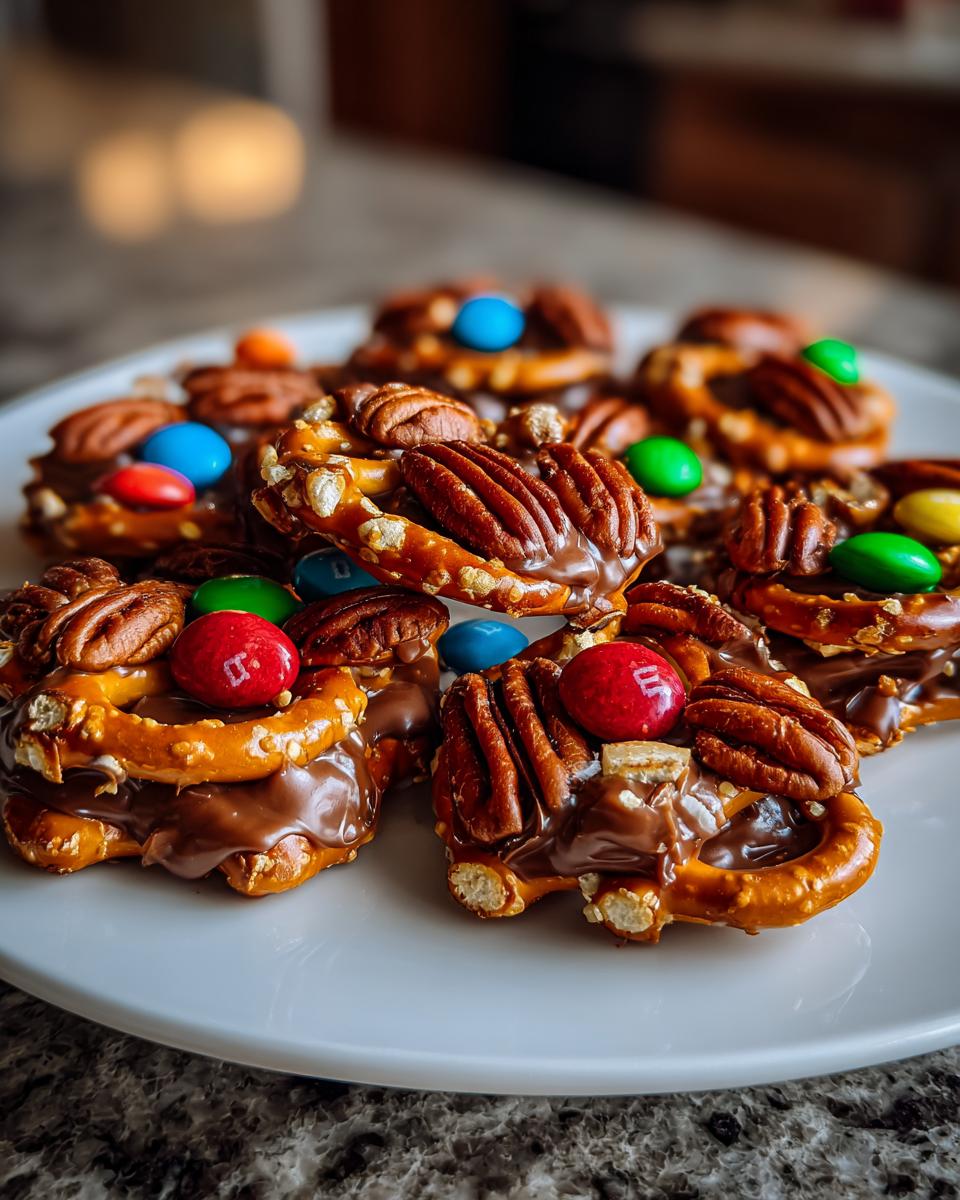 christmas rolo pretzel sandwiches - detail 2
