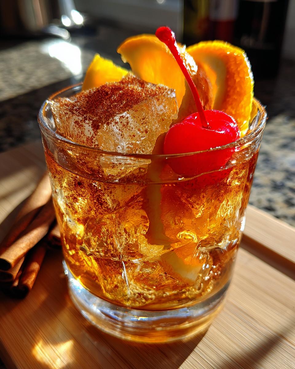 cinnamon bourbon old fashioned cocktail recipe