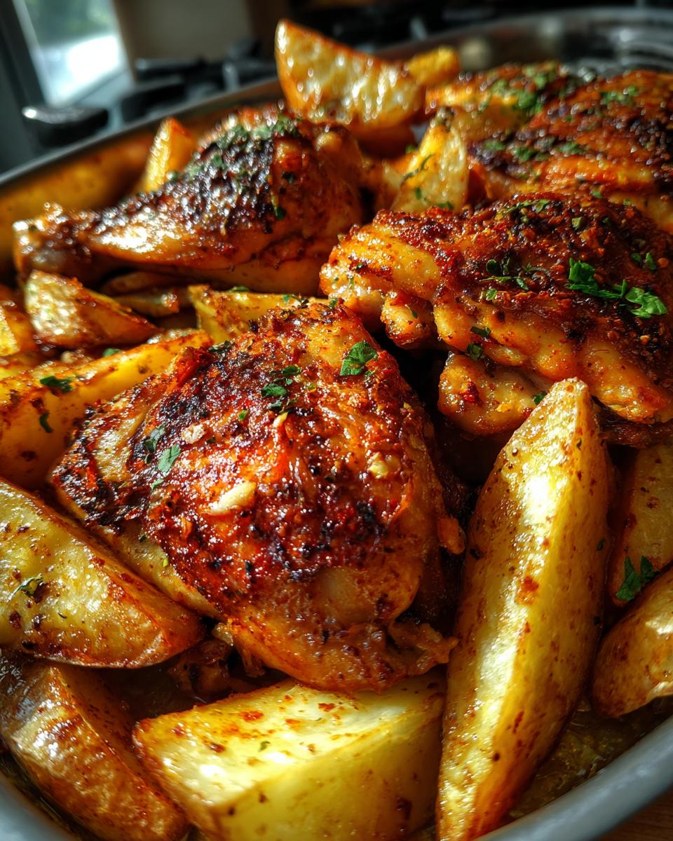 classic baked chicken and potatoes recipes - detail 1