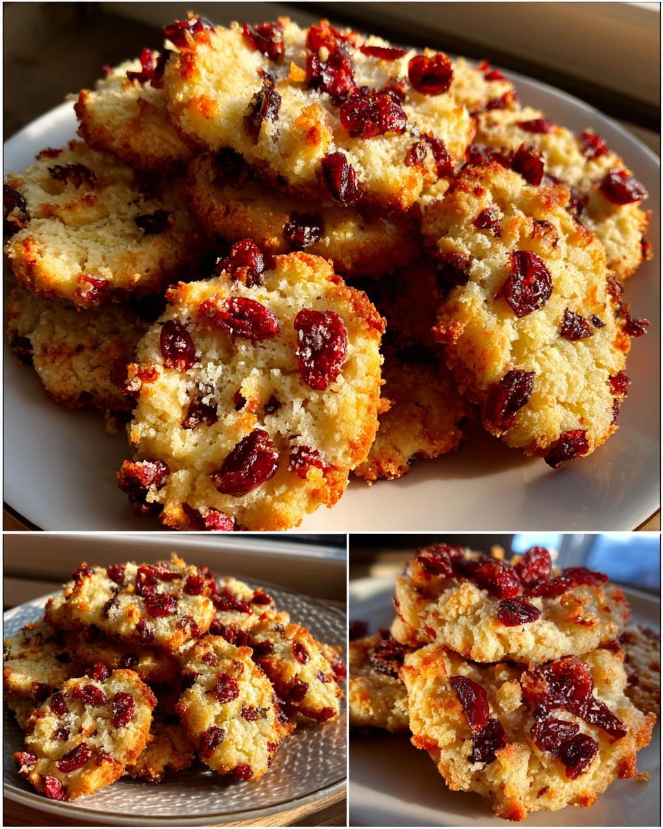 cranberry orange shortbread cookies - detail 2