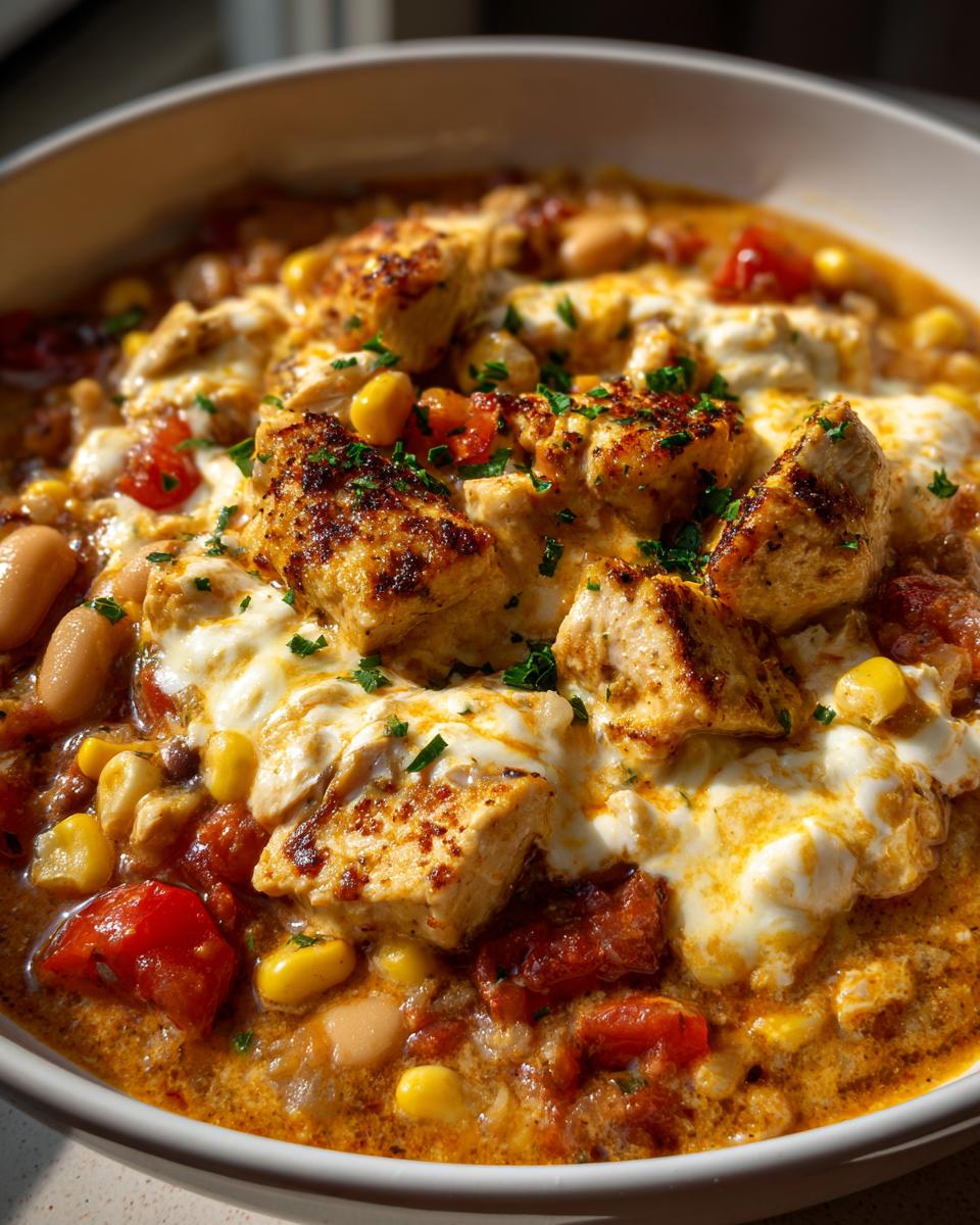 cream cheese chicken chili