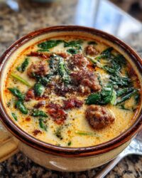 creamy parmesan italian sausage soup