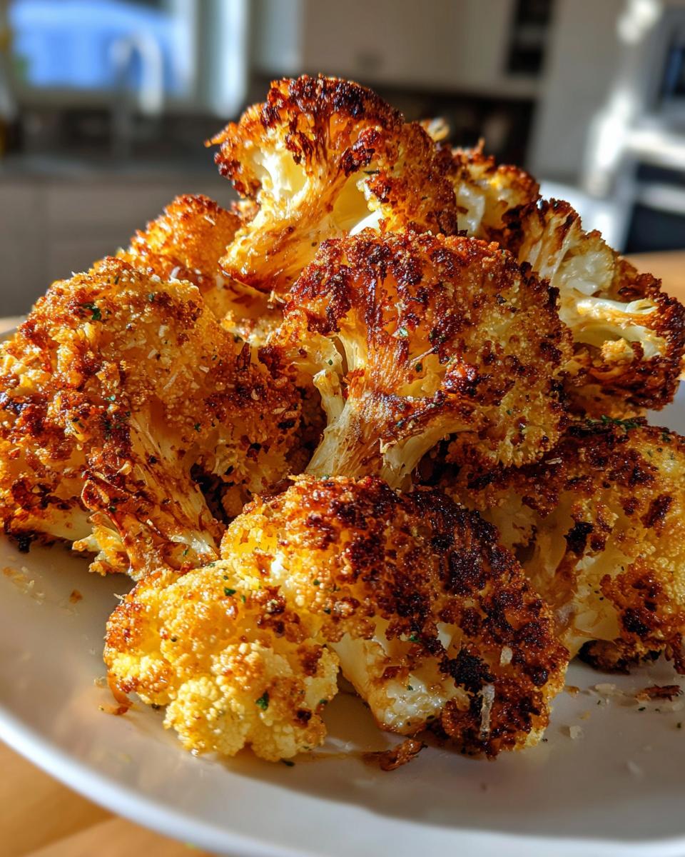 crispy parmesan roasted cauliflower - detail 1