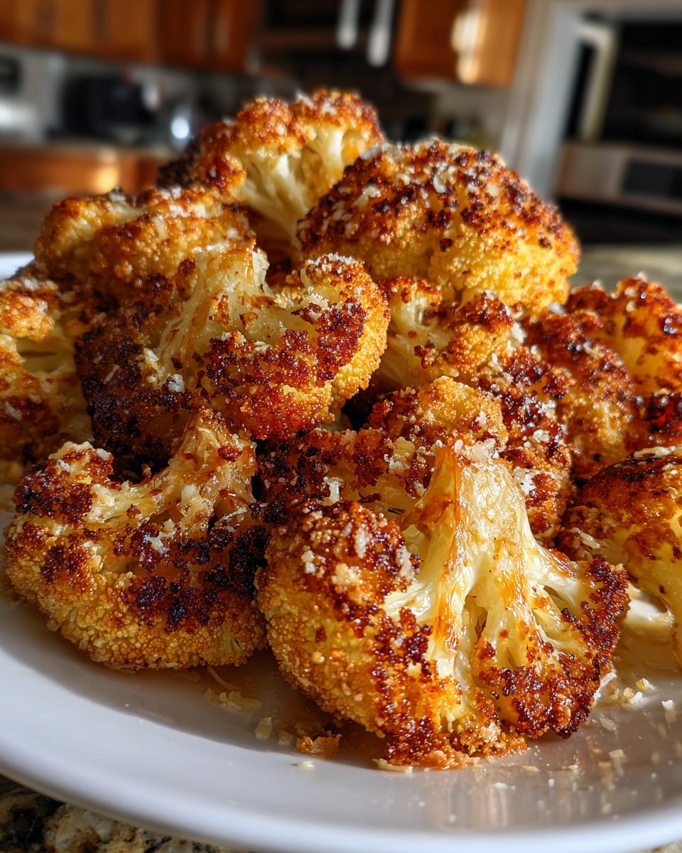 crispy parmesan roasted cauliflower