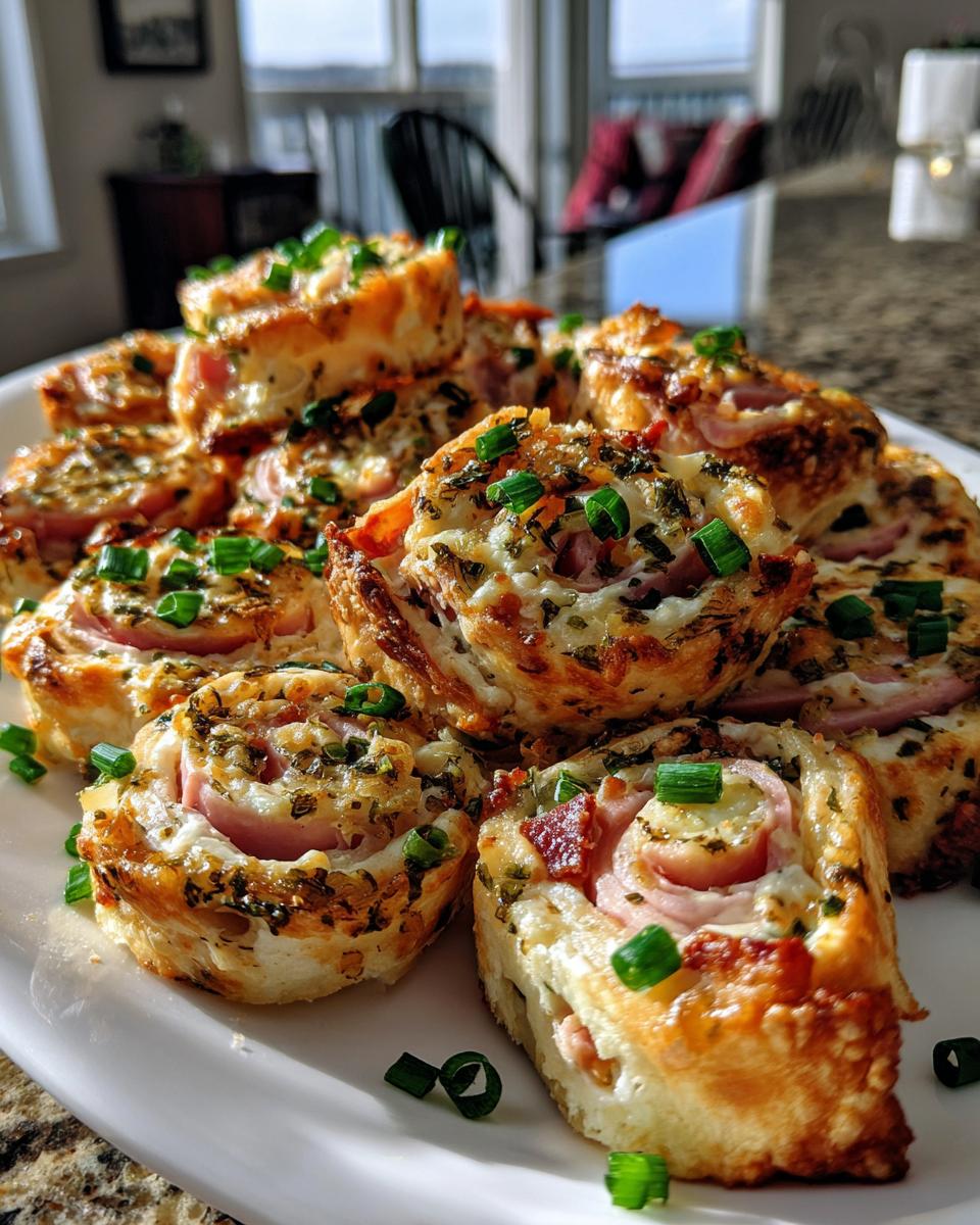 ham and cheese pinwheels - detail 1