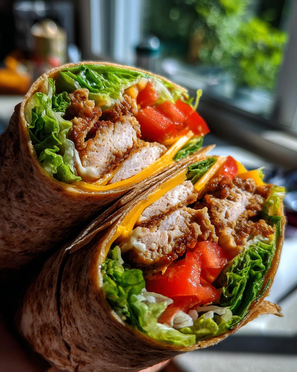 healthy burger wrap - detail 2
