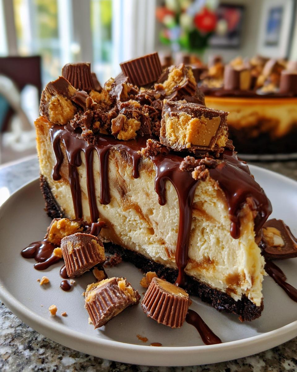 peanut butter cup cheesecake - detail 2