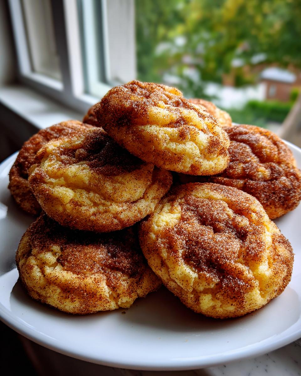 pumpkin snickerdoodle cookies - detail 1