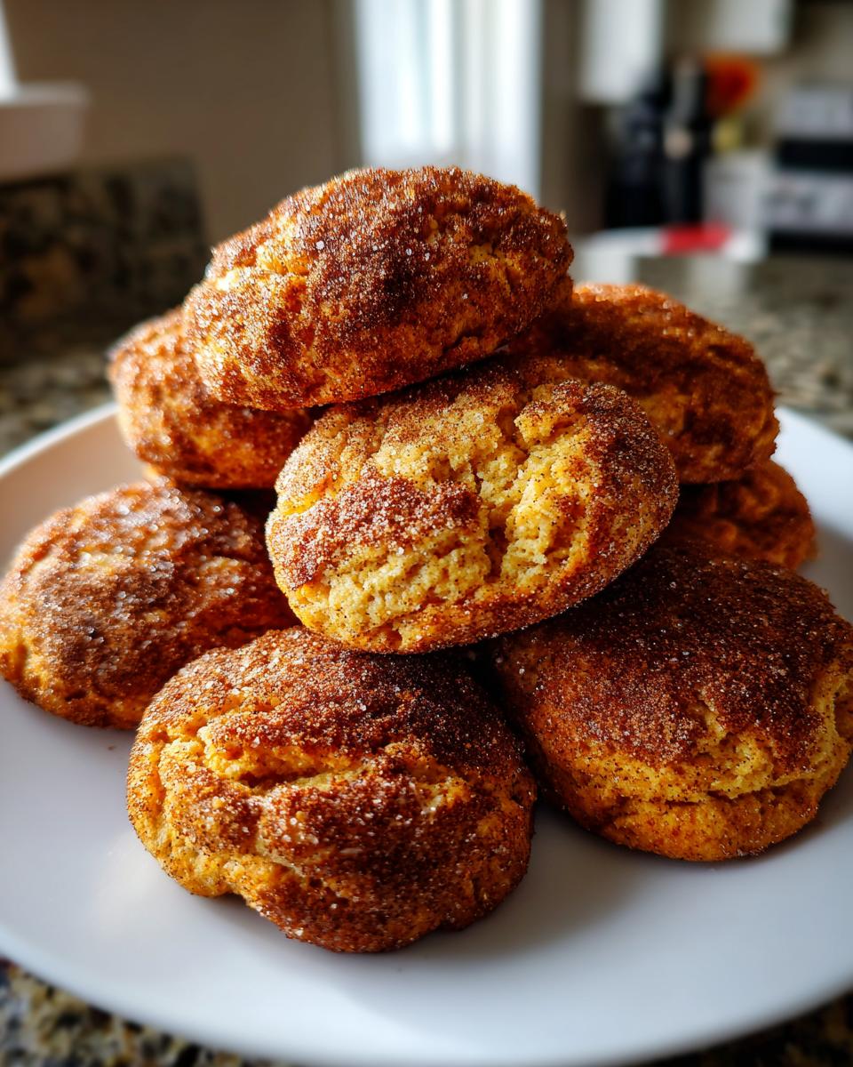 pumpkin snickerdoodle cookies - detail 2