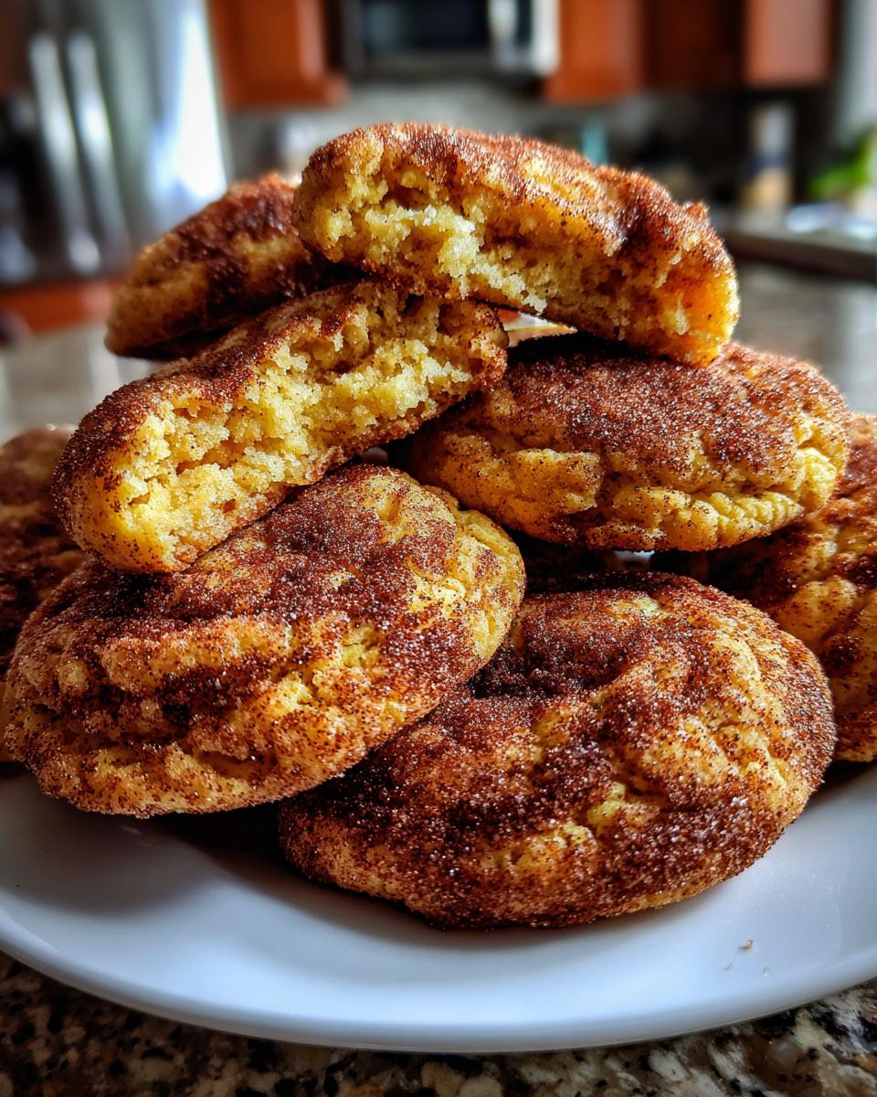 pumpkin snickerdoodle cookies