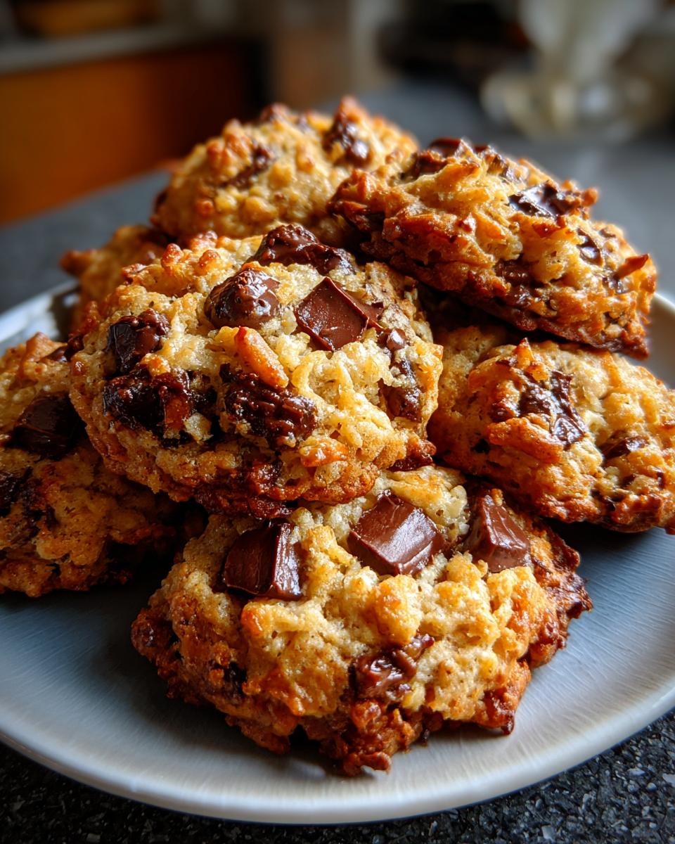rice krispie chocolate chip cookies - detail 1