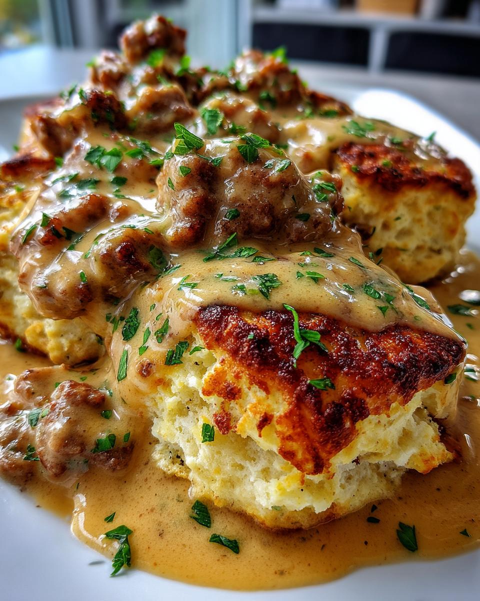 sausage gravy - detail 1