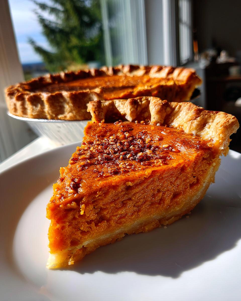 southern sweet potato pie - detail 1