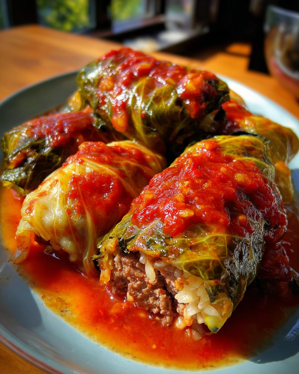 stuffed cabbage rolls - detail 1
