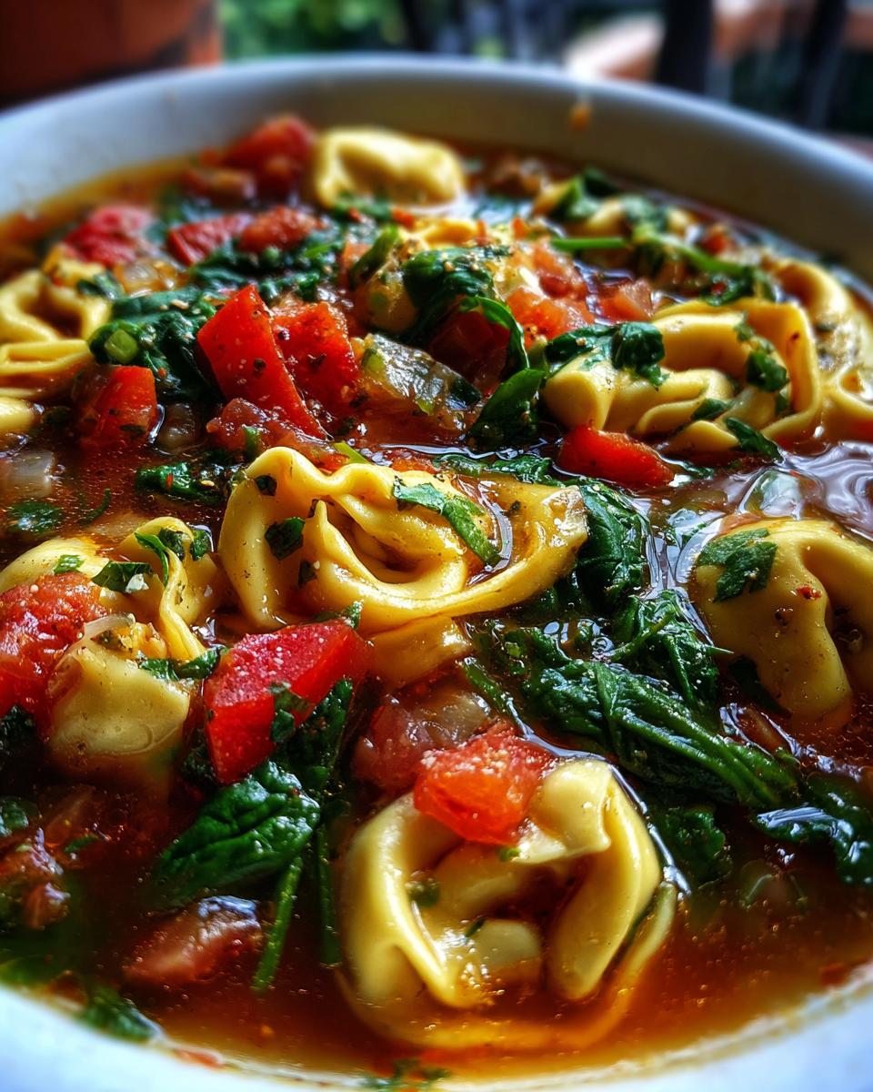 tortellini soup - detail 1
