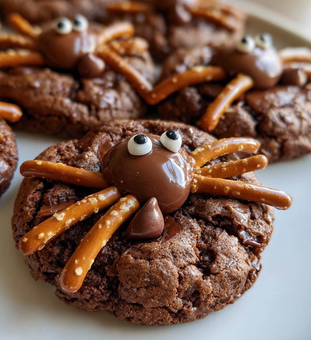 Chocolate Spider Cookies - detail 1
