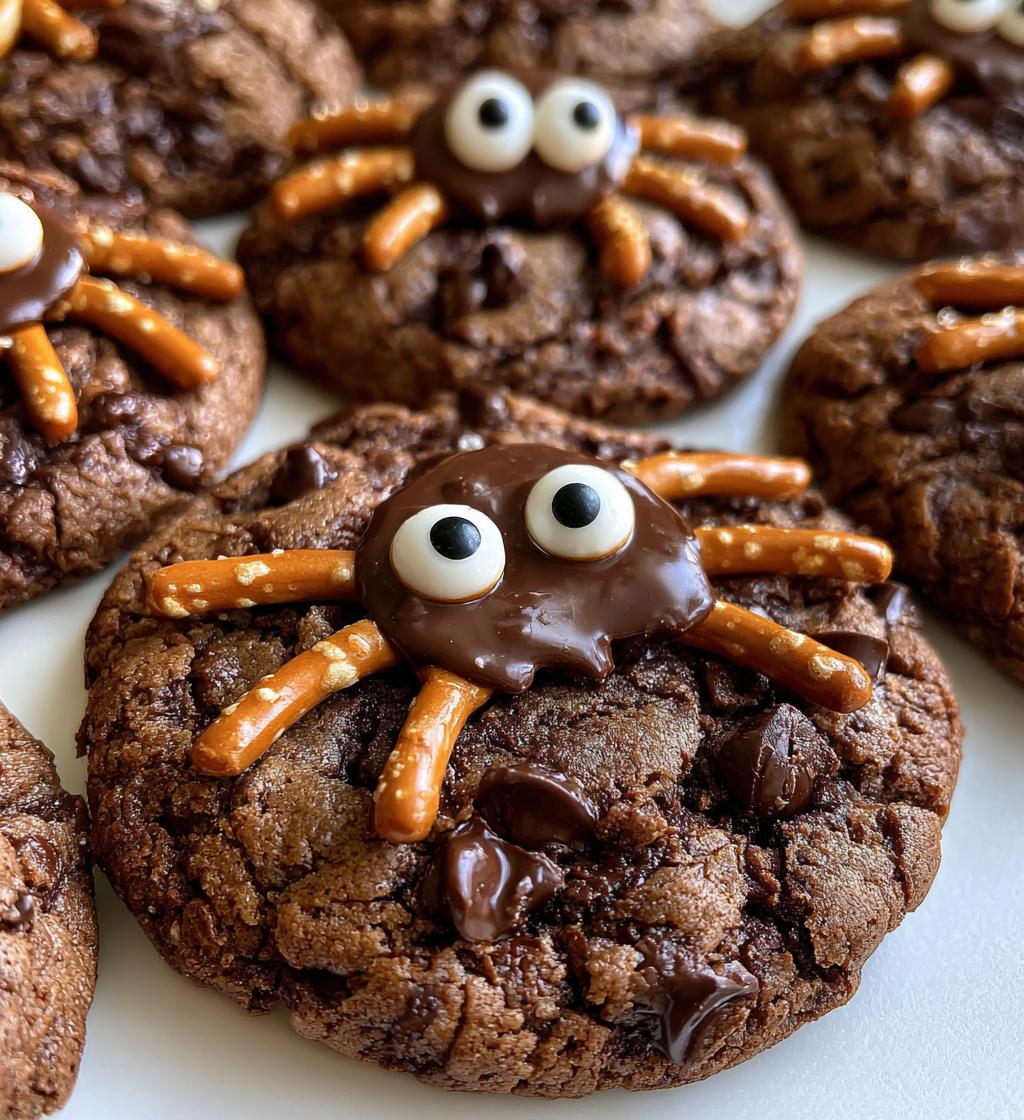 Chocolate Spider Cookies