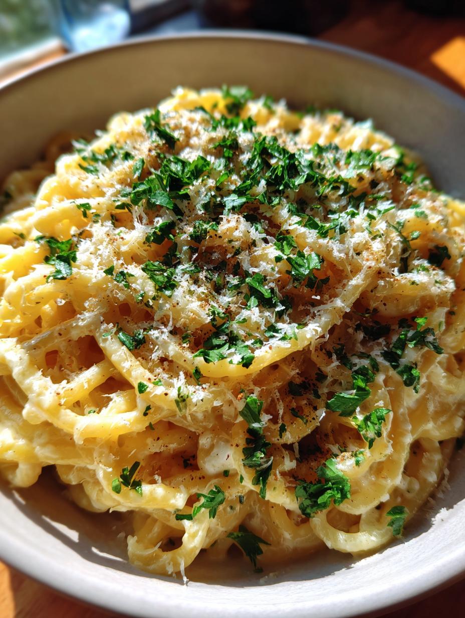 Creamy Garlic Parmesan Pasta - detail 1