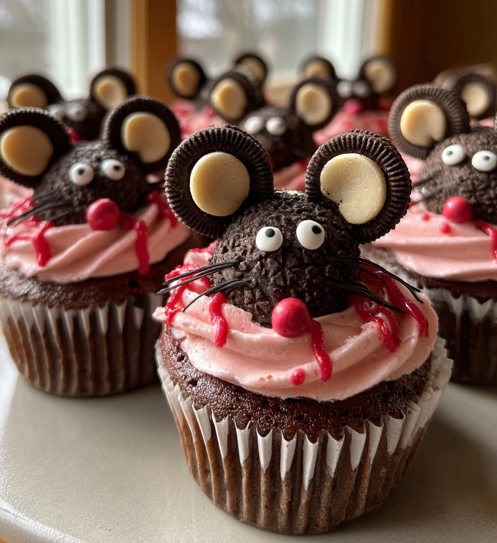 Creepy Mice Cakes