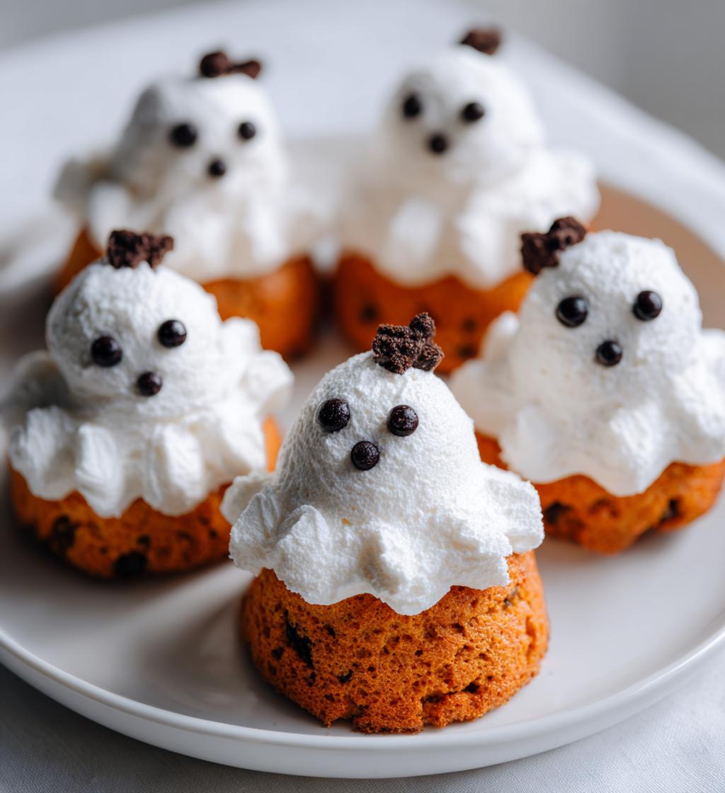 Pumpkin Ghost Cakes - detail 1