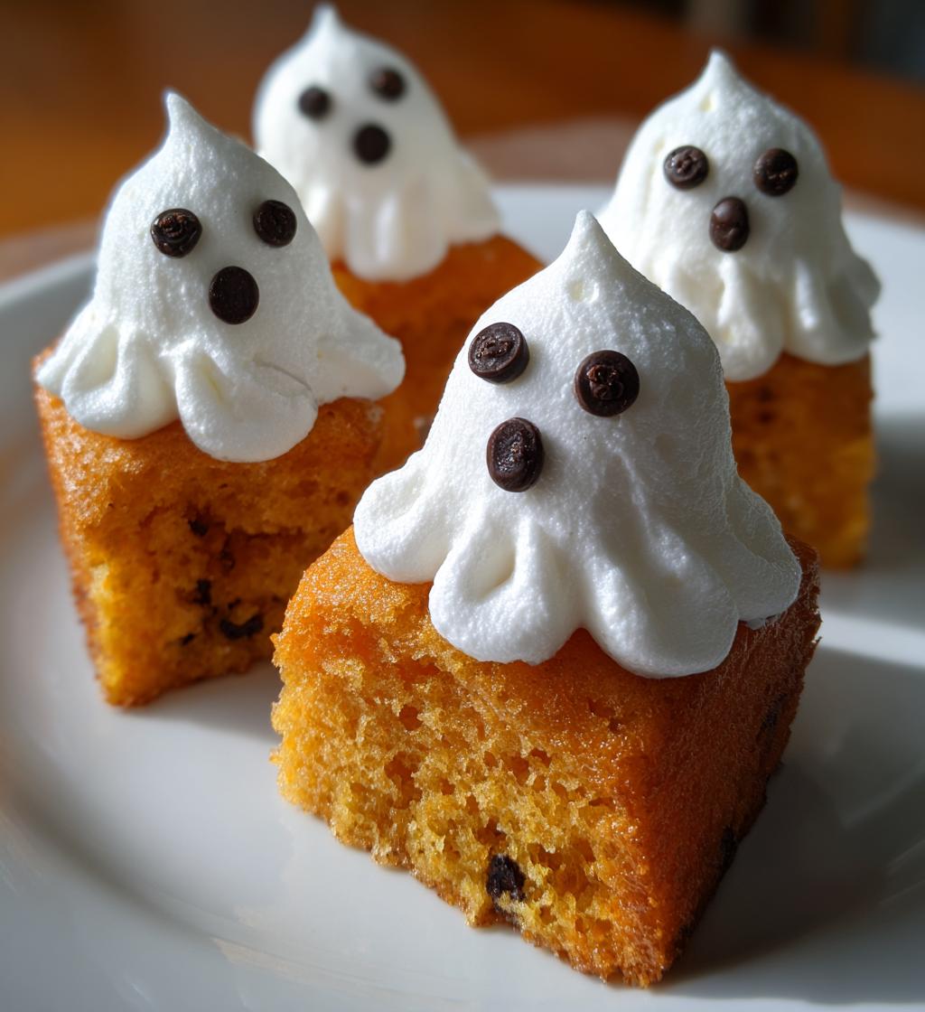 Pumpkin Ghost Cakes