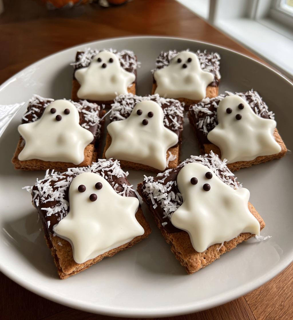 Quick N Cute Graham Cracker Ghosts