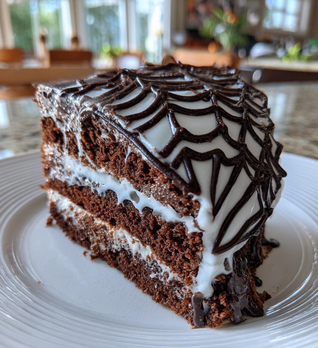 Spiderweb Cake - detail 1