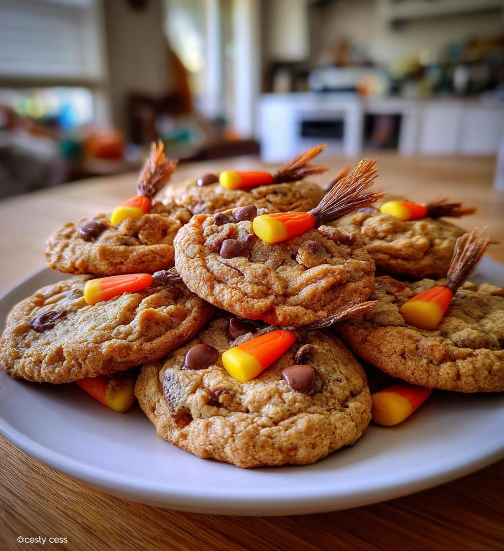 Witch Broom Cookies - detail 1