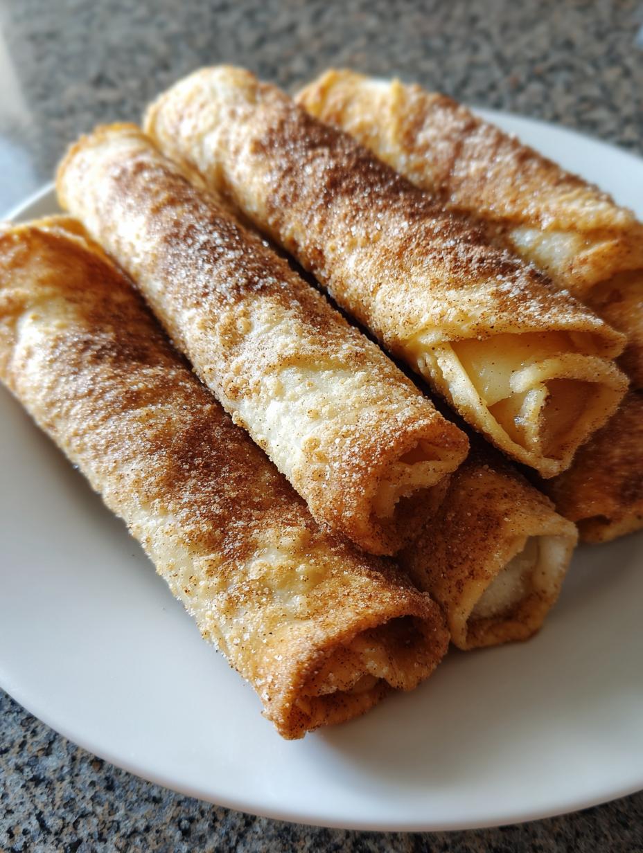 air fryer apple pie taquitos - detail 1