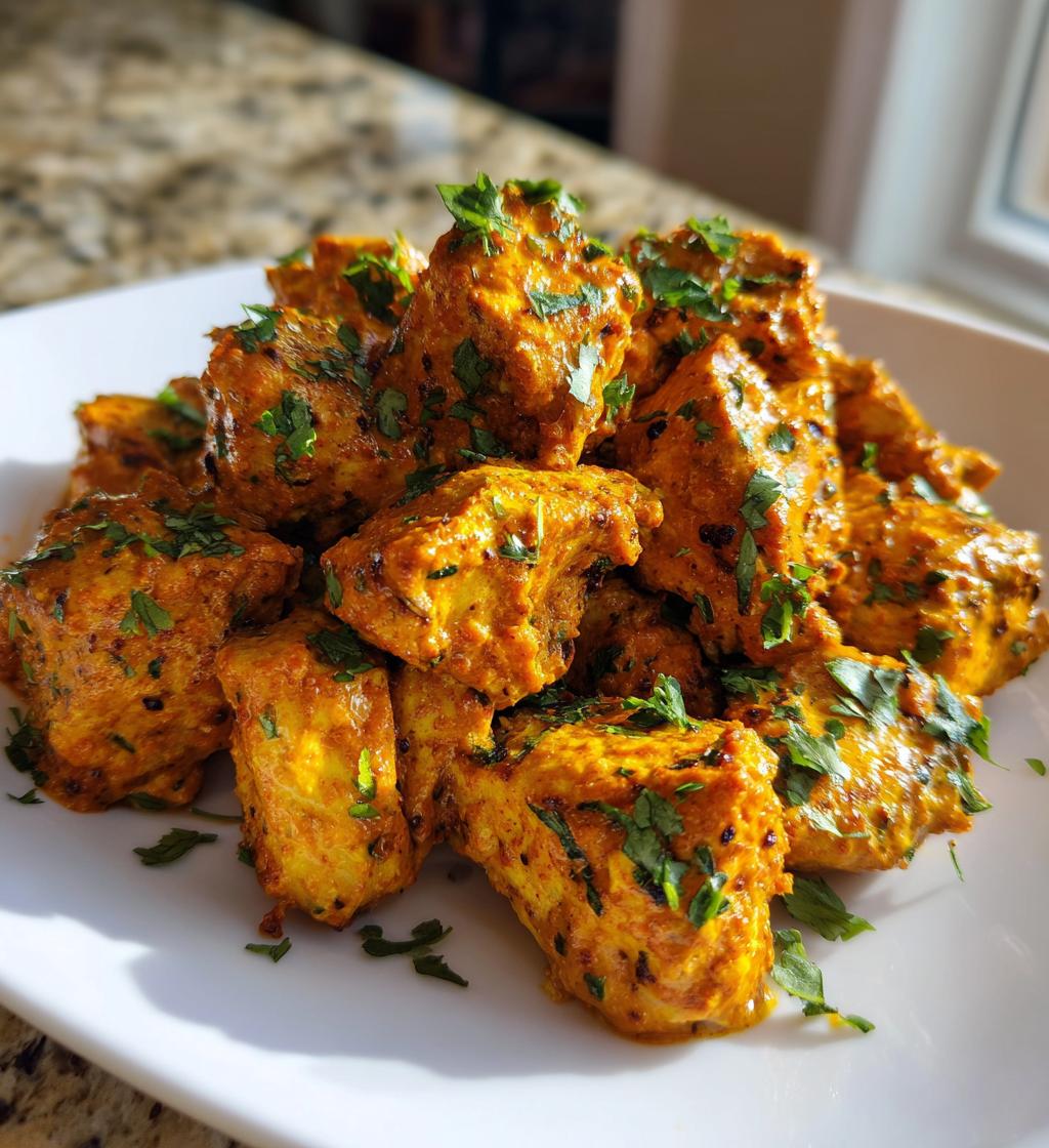 air fryer chicken tikka - detail 1