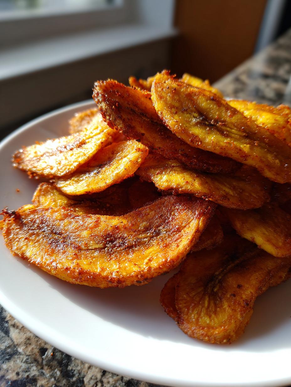air fryer plantain chips