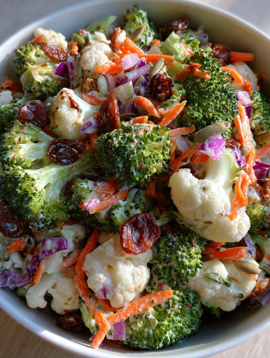 amish broccoli cauliflower salad