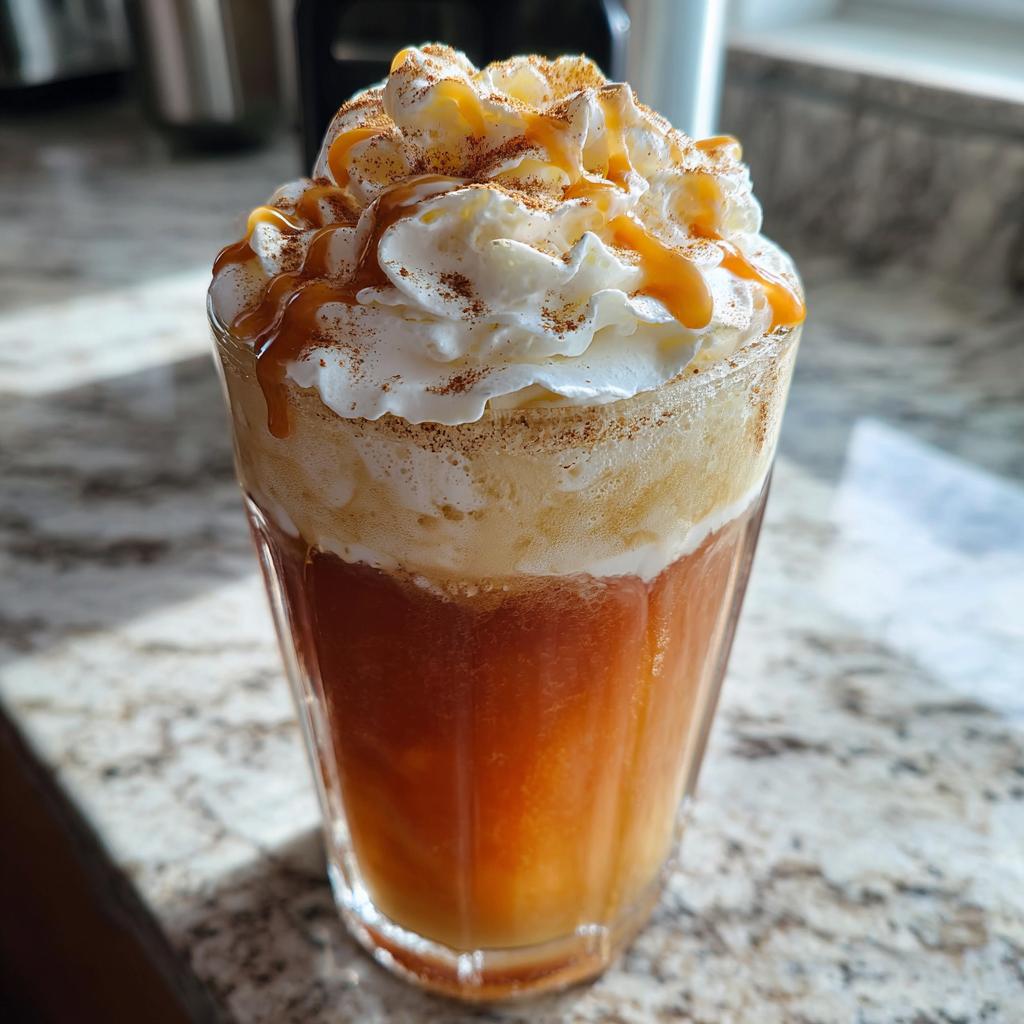 apple cider float mocktail recipe - detail 1
