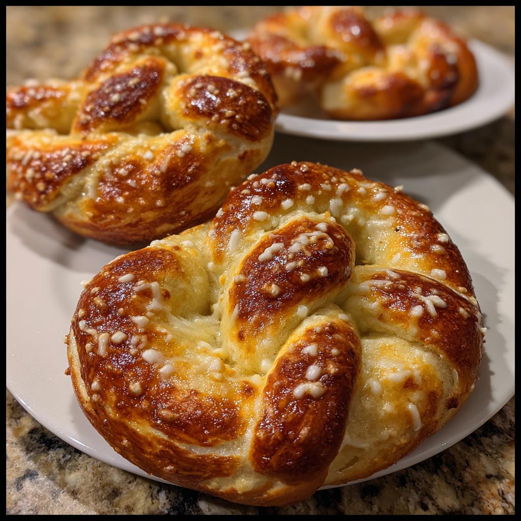 asiago cheese soft pretzels